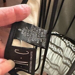 INC Black and Cream Dress